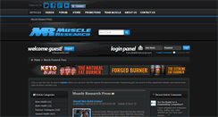 Desktop Screenshot of muscle-research.com